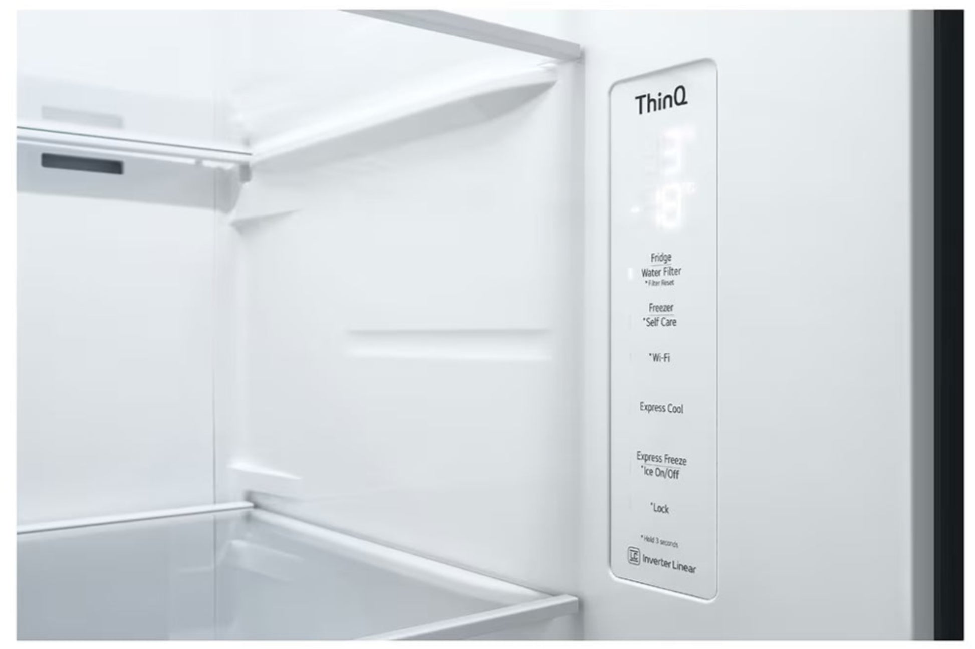 LG 611L Side By Side Fridge Silver GC-J257SLSS-9