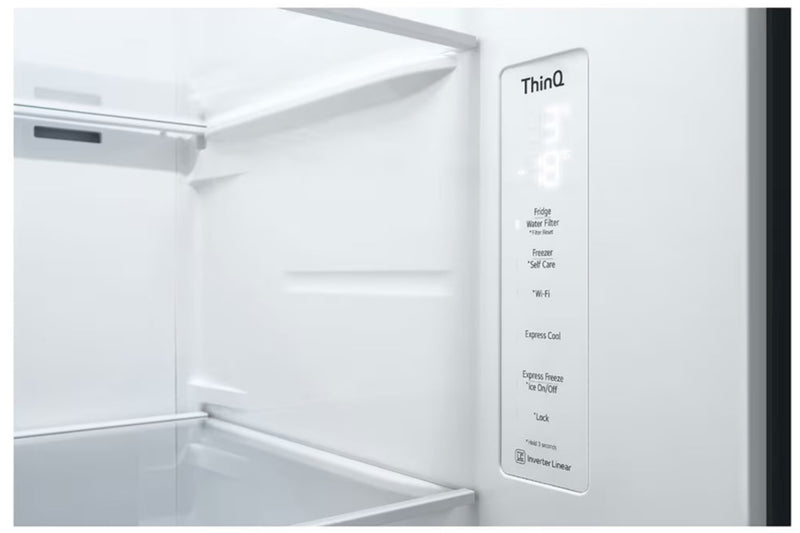 LG 611L Side By Side Fridge Silver GC-J257SLSS-9