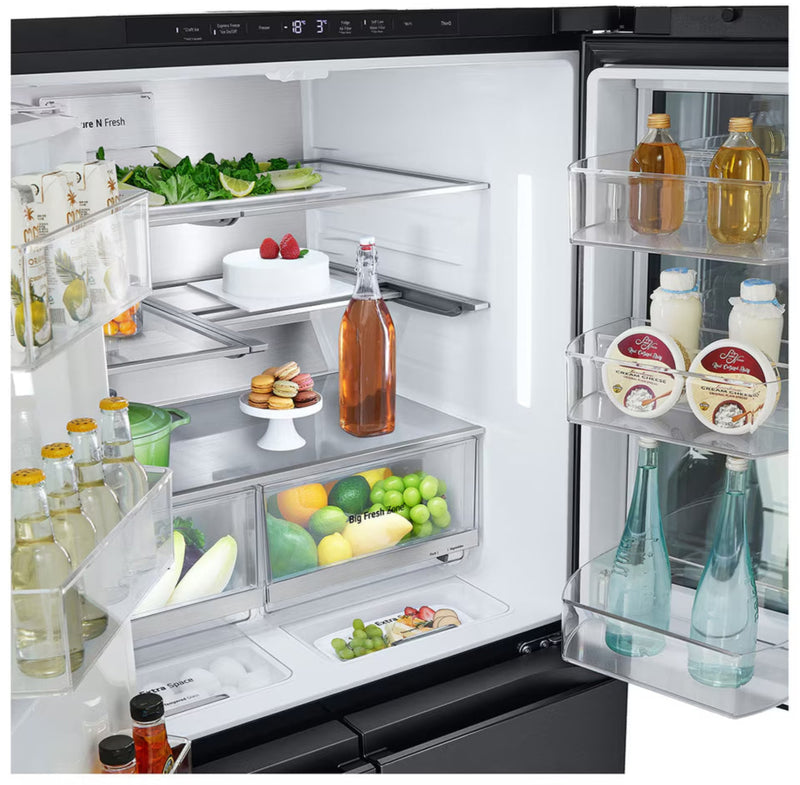 LG 733L French Door Fridge With UVnano in Black GC-X31FFCRL-8