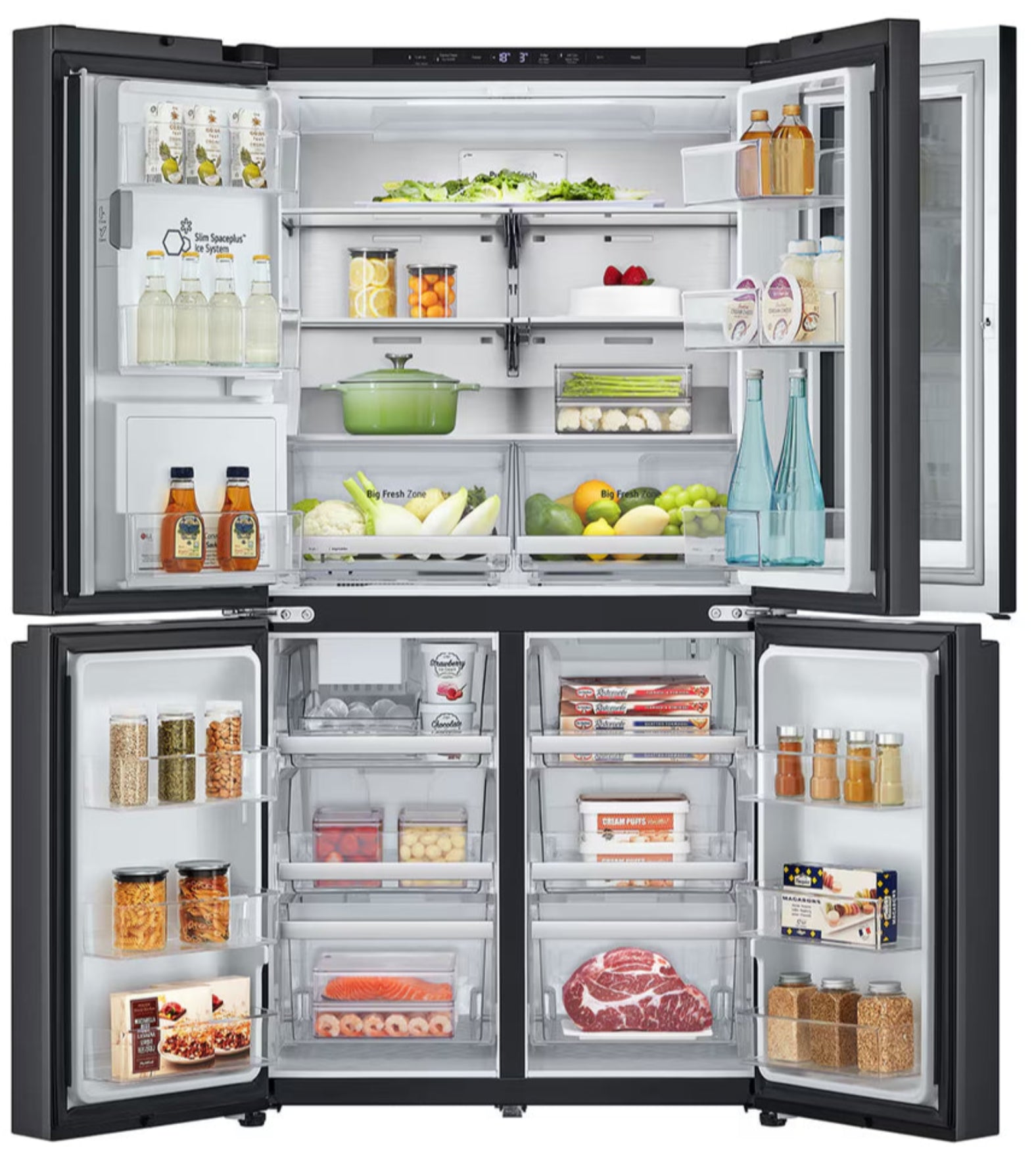 LG 733L French Door Fridge With UVnano in Black GC-X31FFCRL-9