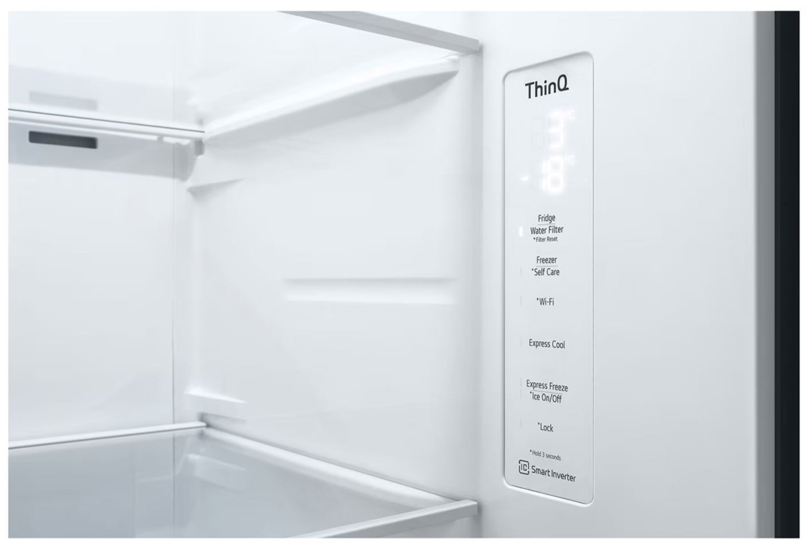 LG 611L Side by Side Fridge Black GC-L257SQSL