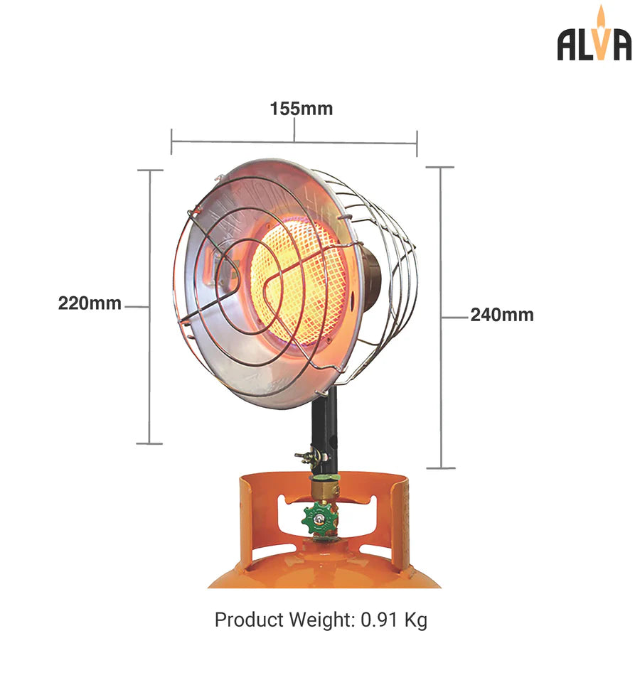 Alva - Infrared Tank Top Heater Stainless Steel GCH001