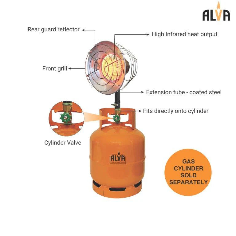 Alva - Infrared Tank Top Heater Stainless Steel GCH001