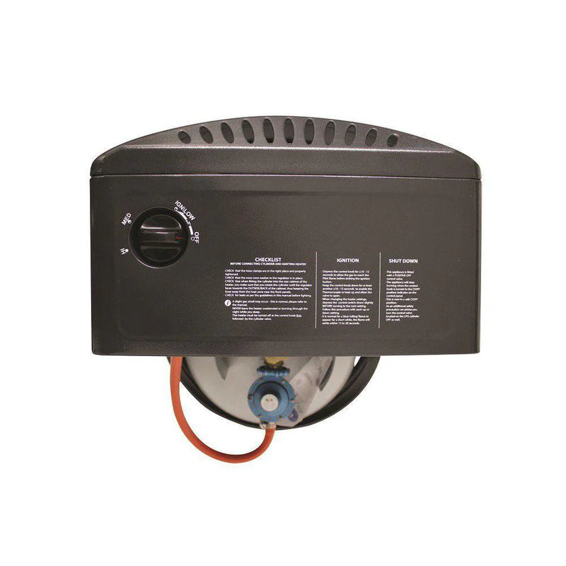 Alva 3 Panel Gas Heater Black GH312-3