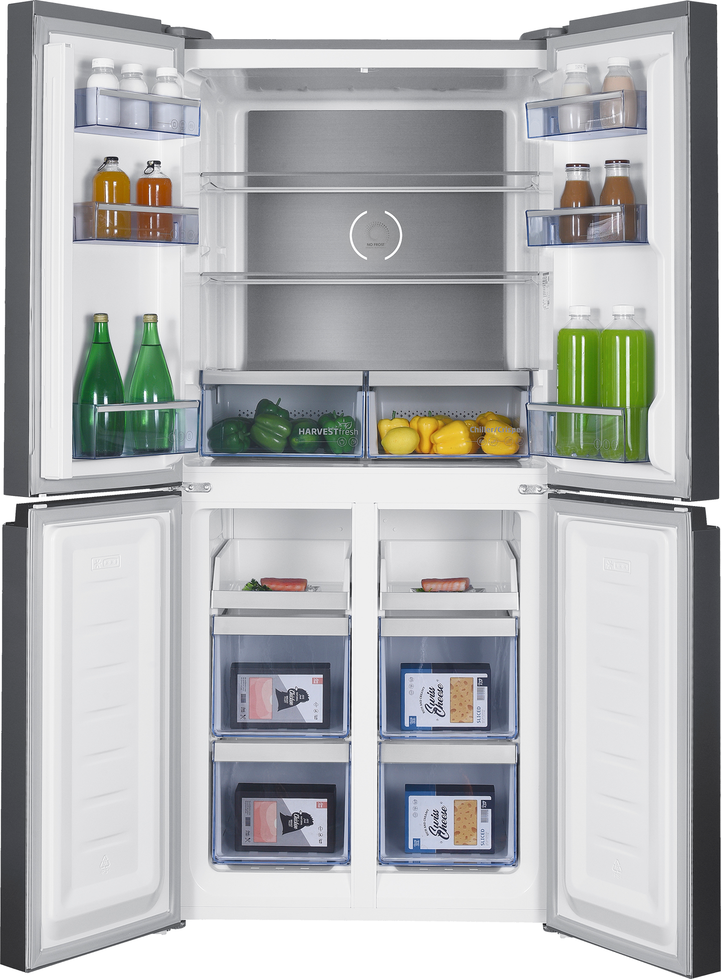 Beko 442L Multi Door Dark Inox Fridge GNO522B-3
