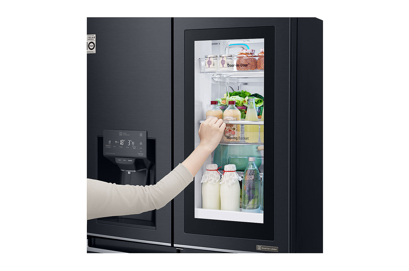 LG 716L Multi Door Fridge Black GRX31FMQRL
