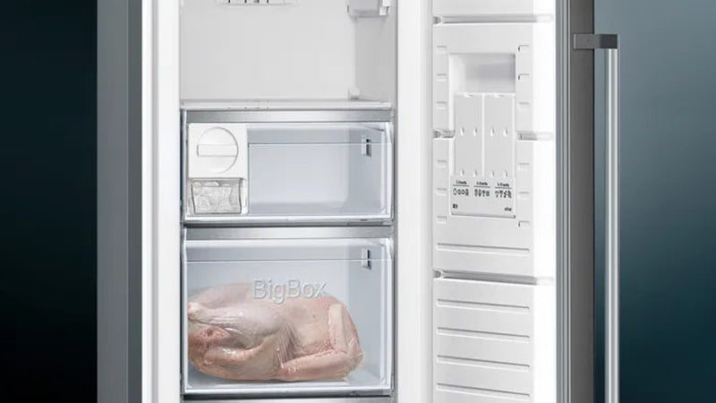 Siemens 242L Upright Freezer Black Steel GS36NAXEP-4