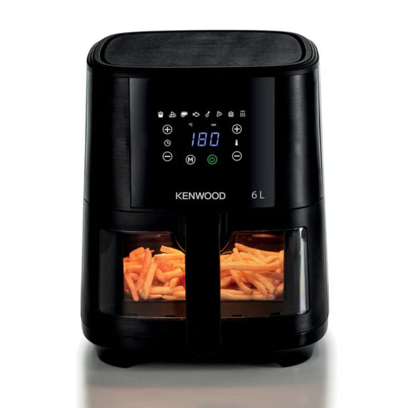 Kenwood 6L Air Fryer with Grill function and window Black HFG60.000BK-1
