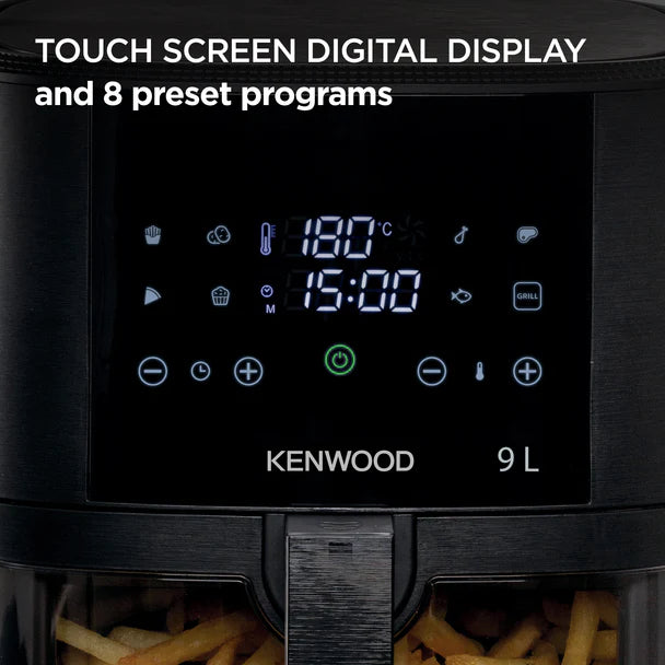 Kenwood 9L Air Fryer with Grill function and window Black HFG92.000BK-4