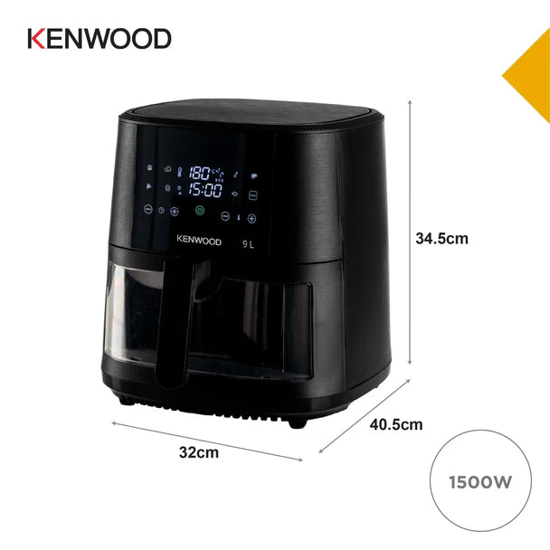 Kenwood 9L Air Fryer with Grill function and window Black HFG92.000BK-6