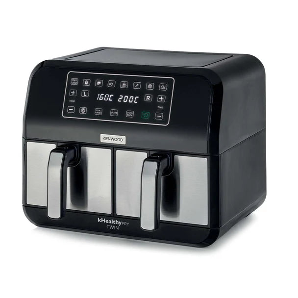 Kenwood Dual Air Fryer Black & Stianless Steel HFM75-7
