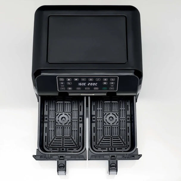 Kenwood Dual Air Fryer Black & Stianless Steel HFM75-3