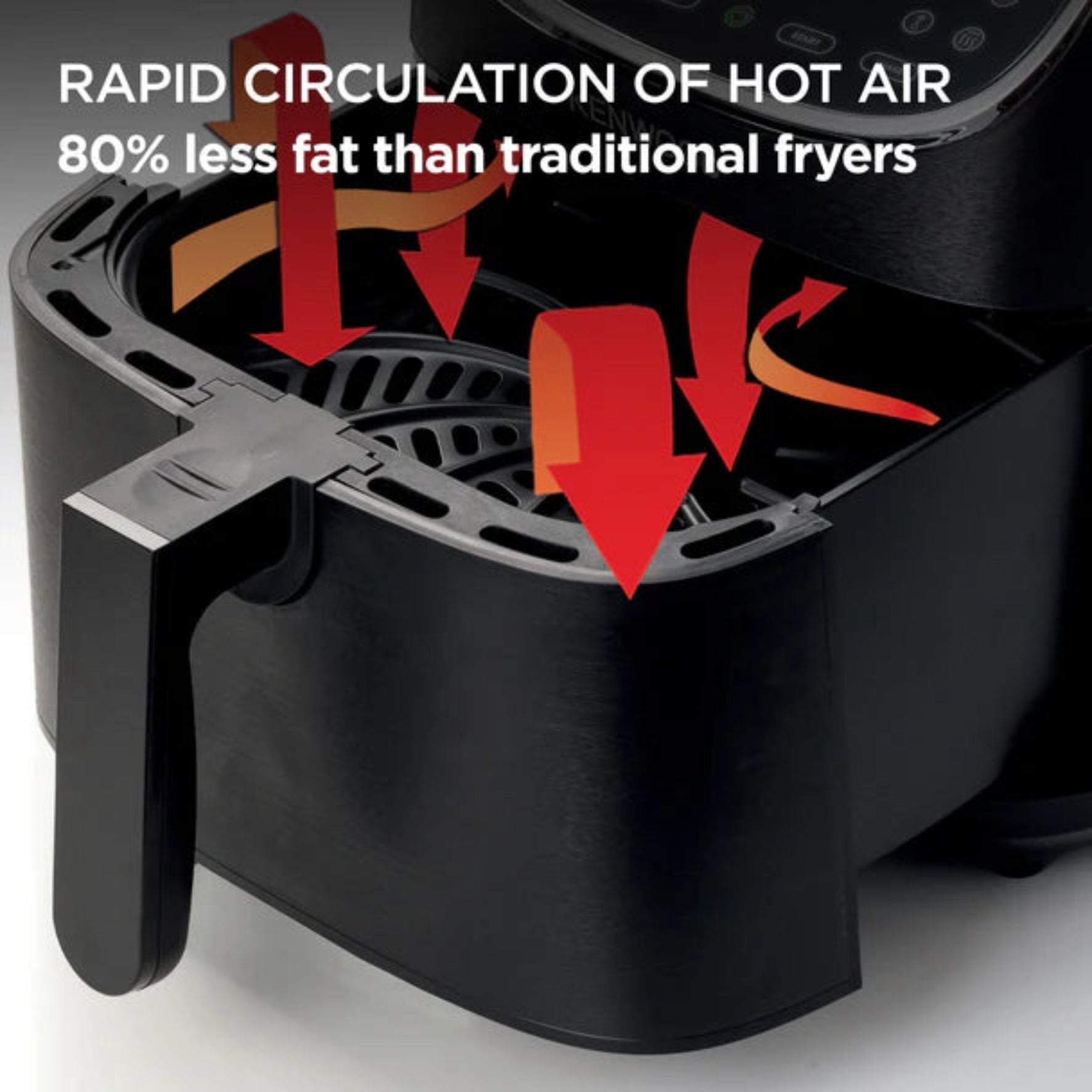 Kenwood 7L Air Fryer Black HFP80.000BK-7