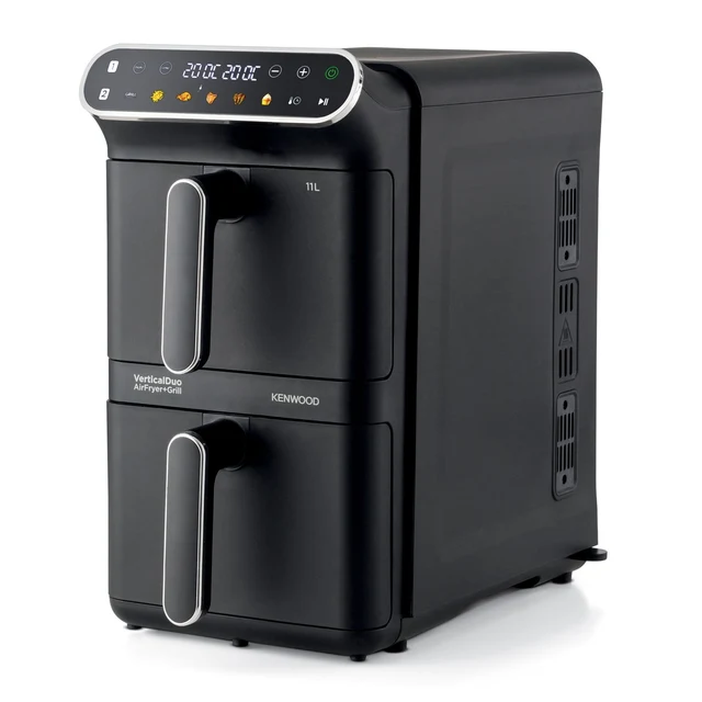 Kenwood Vertical Duo Digital Air Fryer 11L Black HFV11.000BK-2