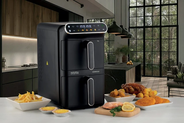 Kenwood Vertical Duo Digital Air Fryer 11L Black HFV11.000BK-14