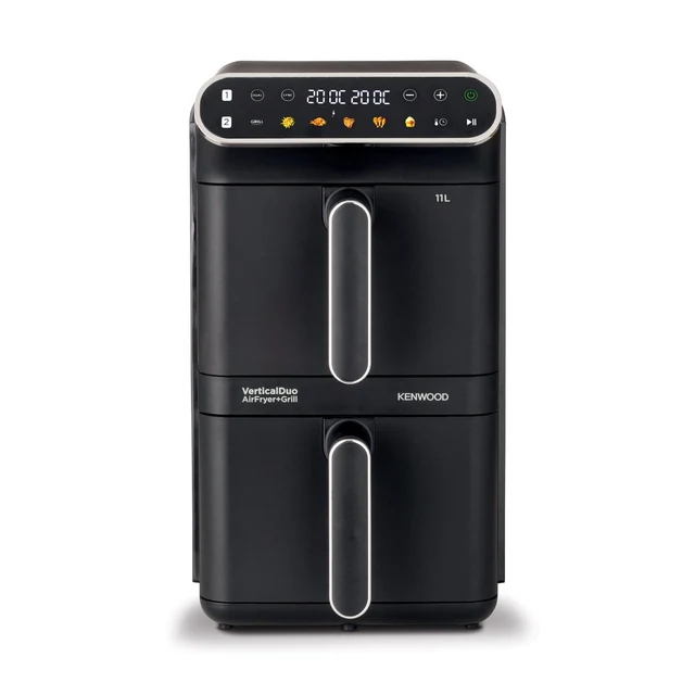 Kenwood Vertical Duo Digital Air Fryer 11L Black HFV11.000BK-1