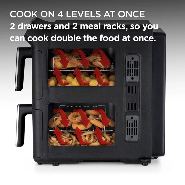 Kenwood Vertical Duo Digital Air Fryer 11L Black HFV11.000BK-9