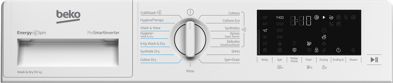 Beko Integrated 9/6kg Washer Dryer White HITV8736B0HTN-5
