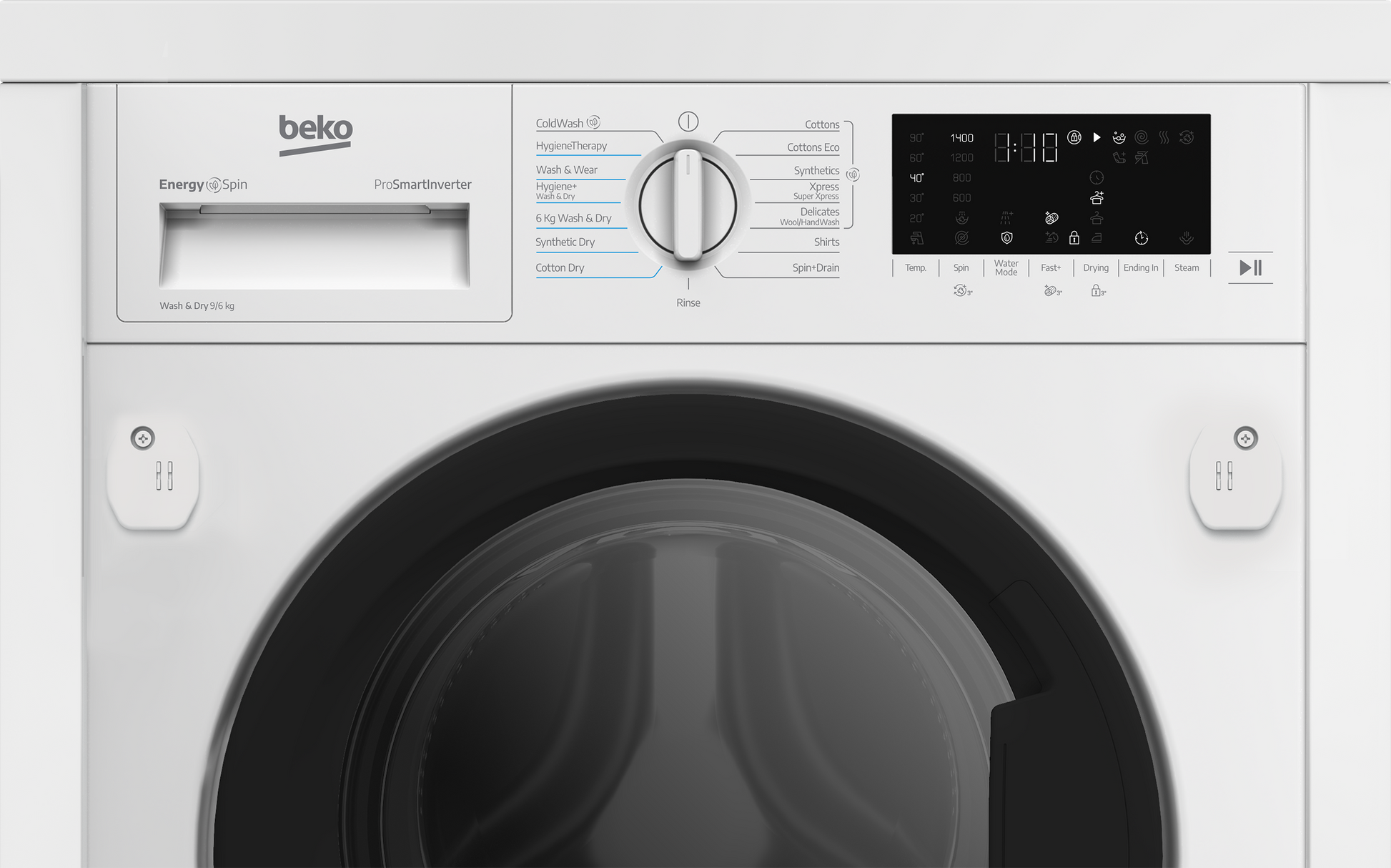 Beko Integrated 9/6kg Washer Dryer White HITV8736B0HTN-4