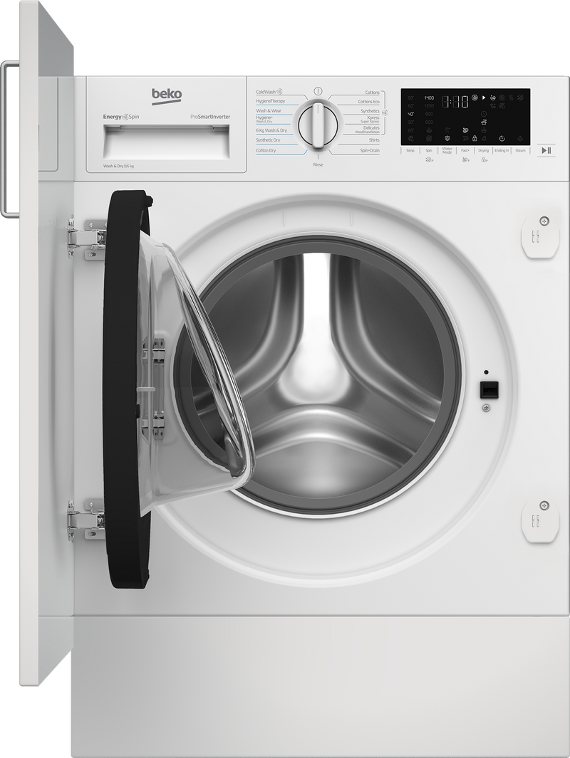 Beko Integrated 9/6kg Washer Dryer White HITV8736B0HTN-2