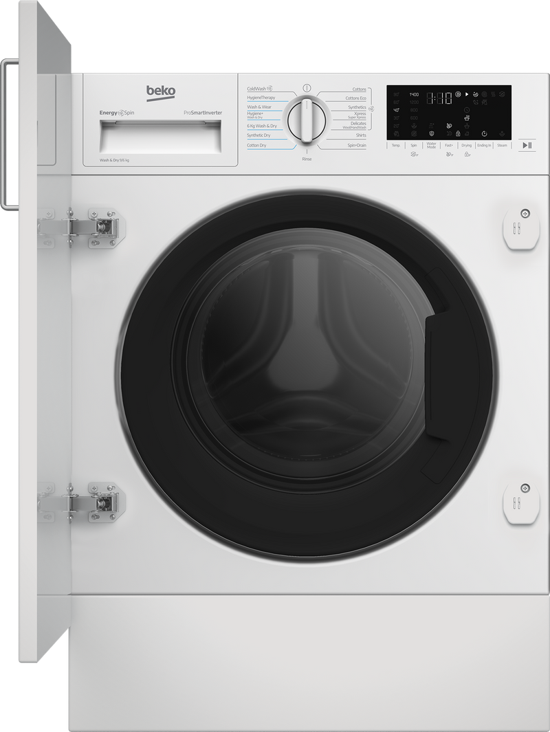 Beko Integrated 9/6kg Washer Dryer White HITV8736B0HTN-1
