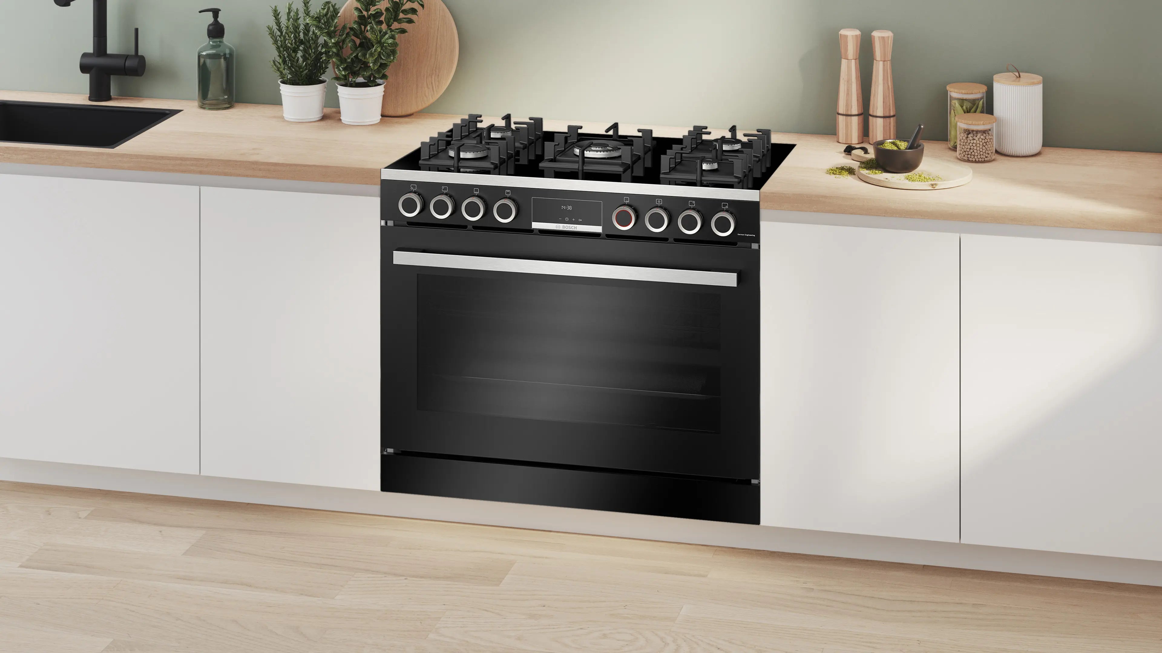 Bosch Series 8 Full Gas Stove Black HJYGGXV60Z