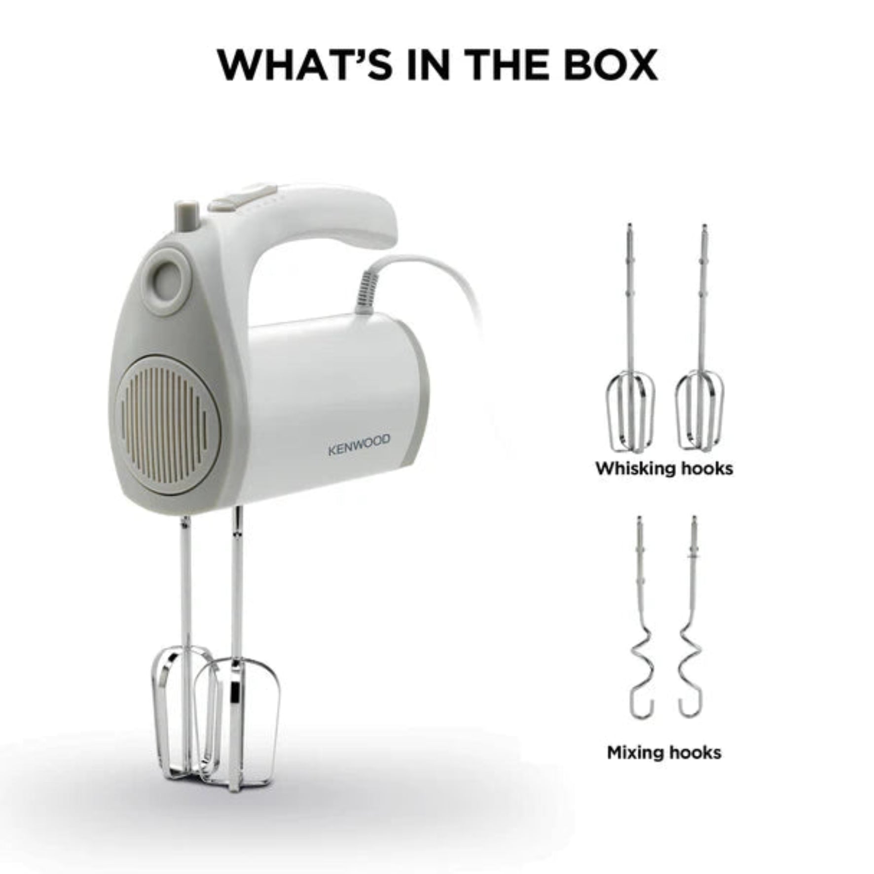 Kenwood Hand Mixer White HMP20-3