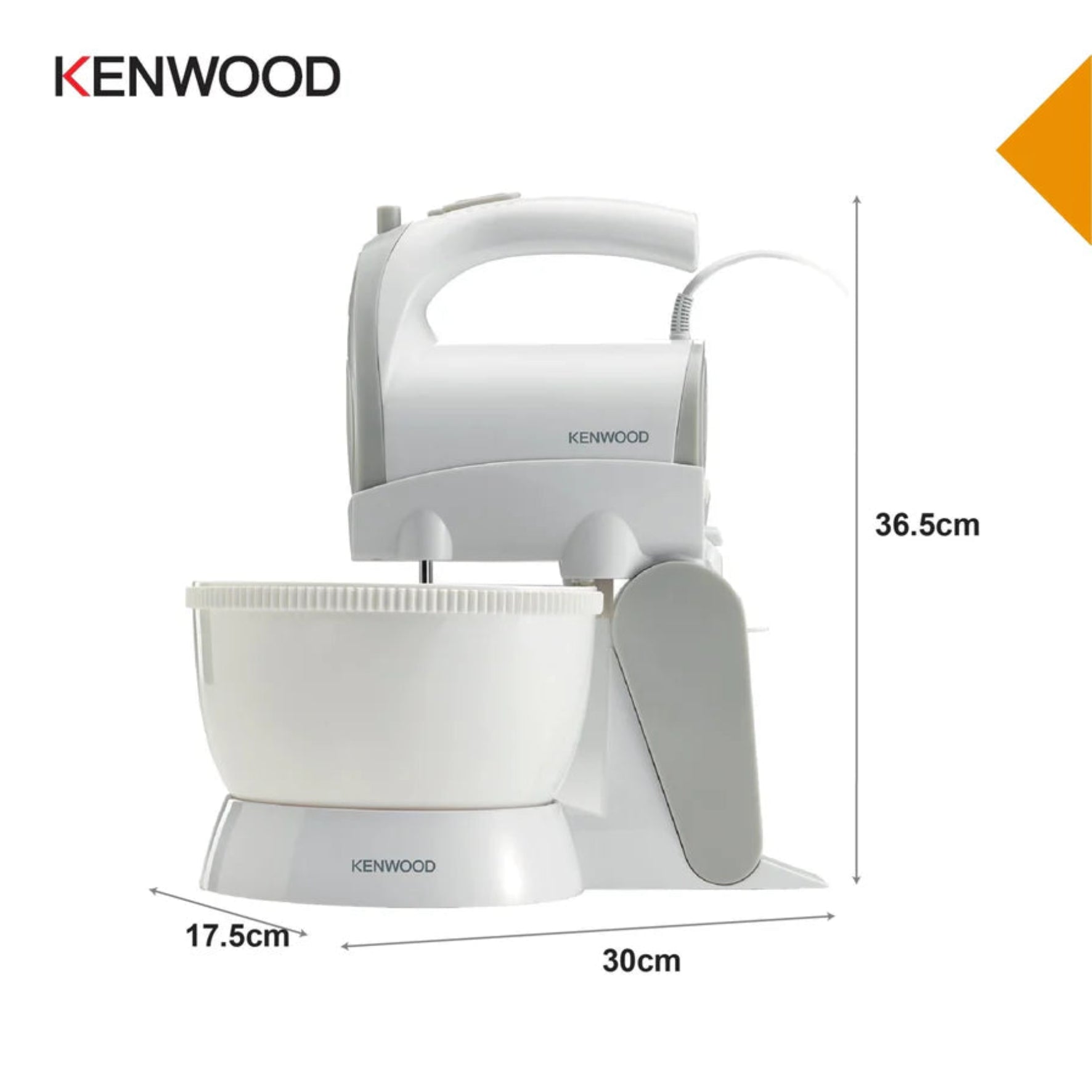 Kenwood Hand Mixer with bowl 300W HMP22.000WH