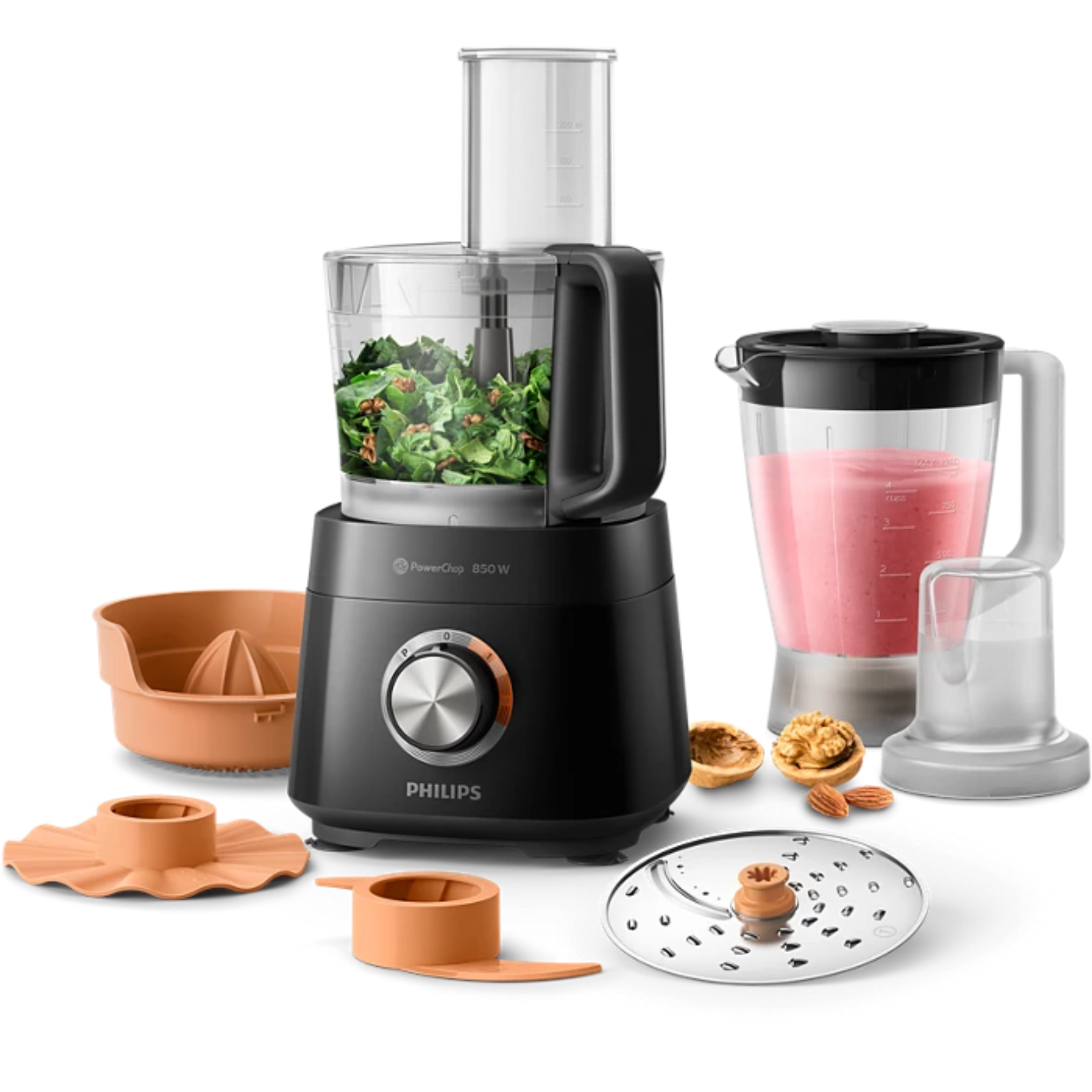 Philips Compact Food Processor Black HR7520/10