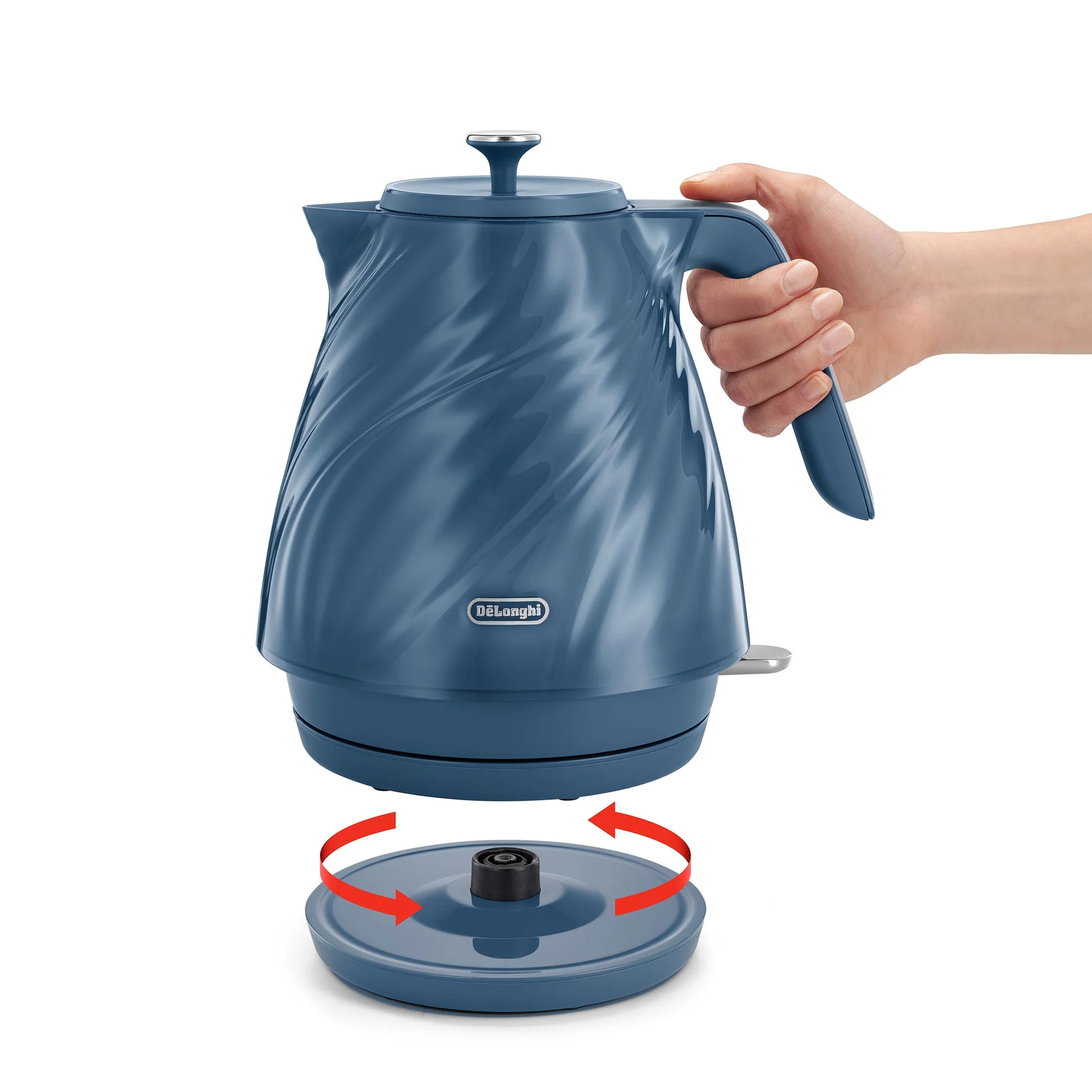 DeLonghi 1.7L Ballerina Seta Kettle Silk Blue KBDS3001.BL-4