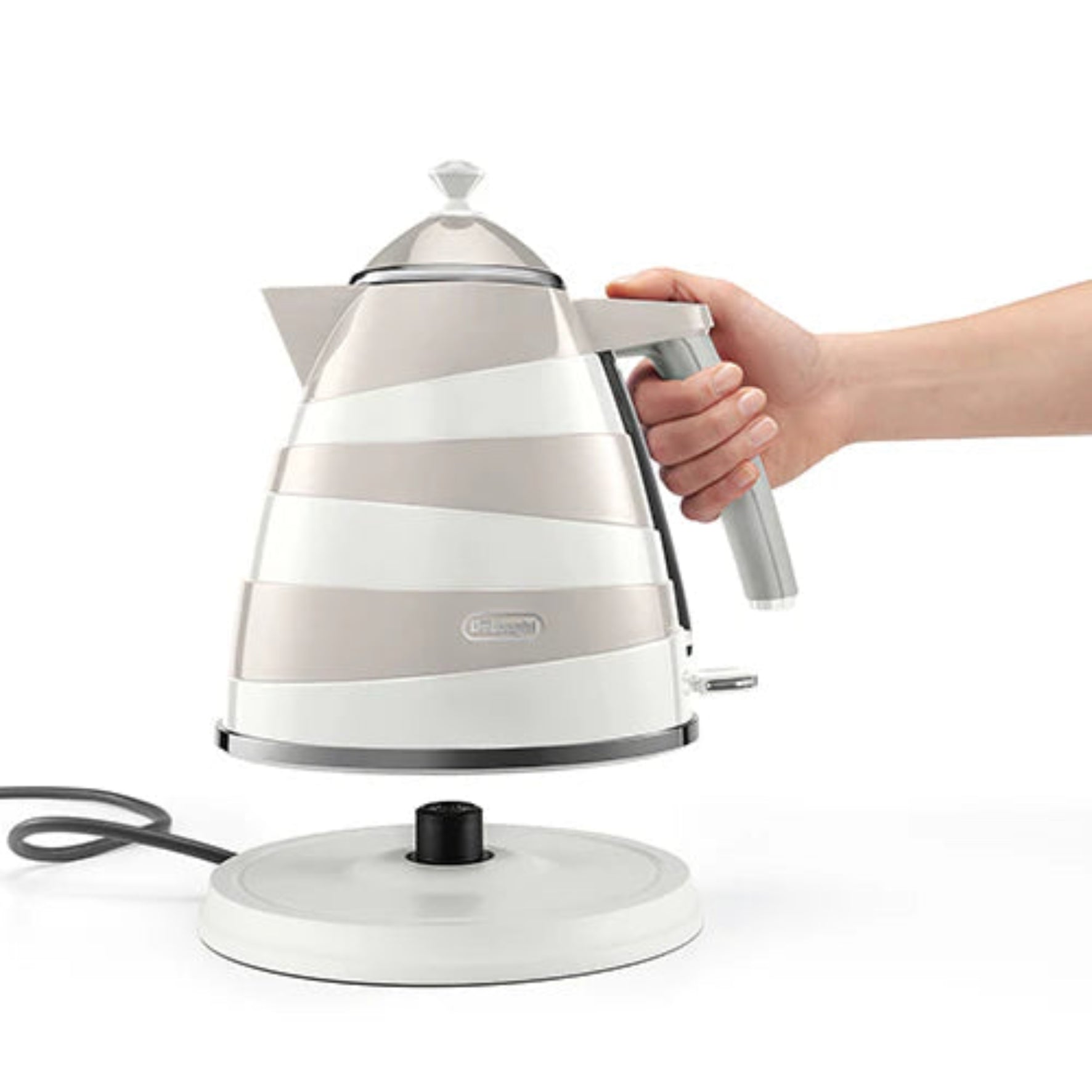 DeLonghi 1.7L Avvolta Kettle Cream KBAC3001.W