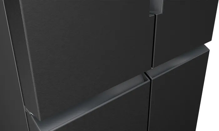 Siemens 605L French Door Black Steel Fridge KF96NAXEA