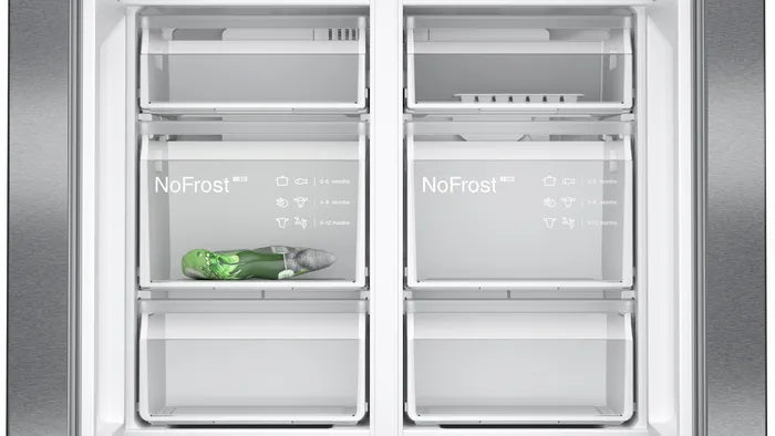 Siemens 605L French Door Black Steel Fridge KF96NAXEA