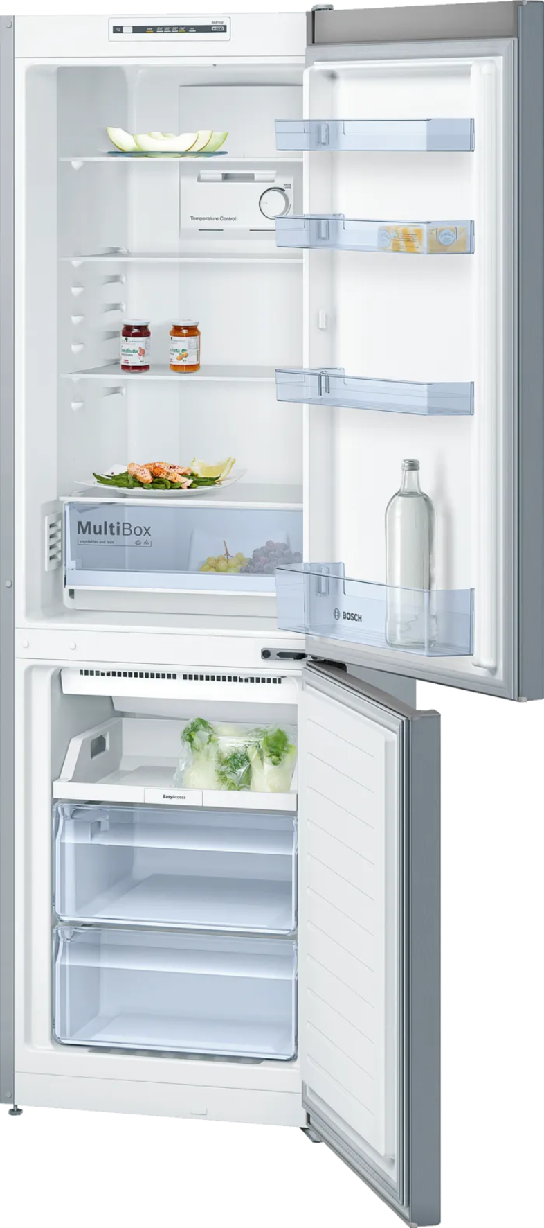 Bosch 302L Fridge/Freezer Stainless Steel KGN36NL30Z-2
