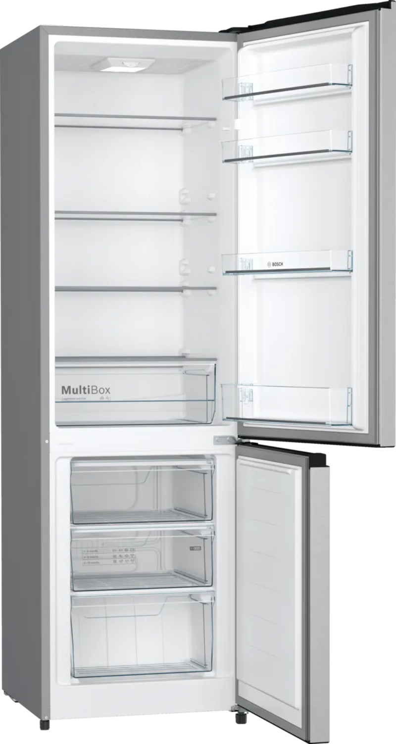 Bosch 264L Fridge/Freezer Stainless Steel KGV33NL1AZ