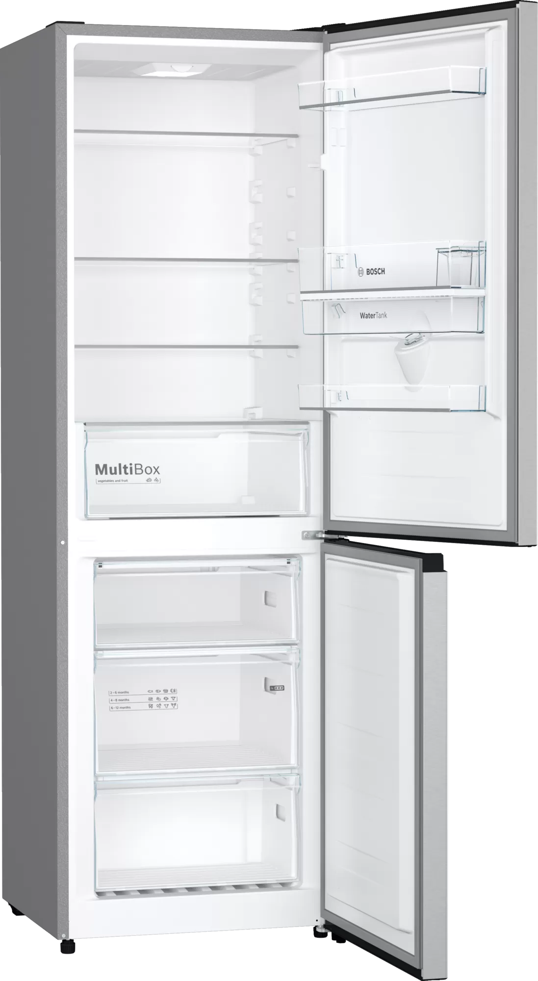 Bosch 304L Fridge/Freezer Metallic KGW36NL2AZ-2