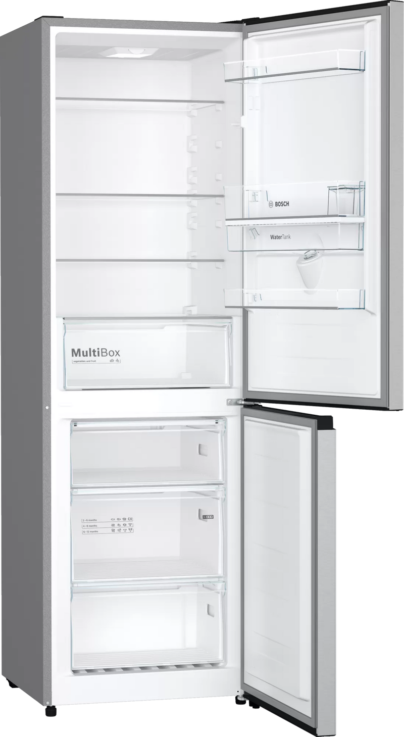 Bosch 304L Fridge/Freezer Metallic KGW36NL2AZ-2