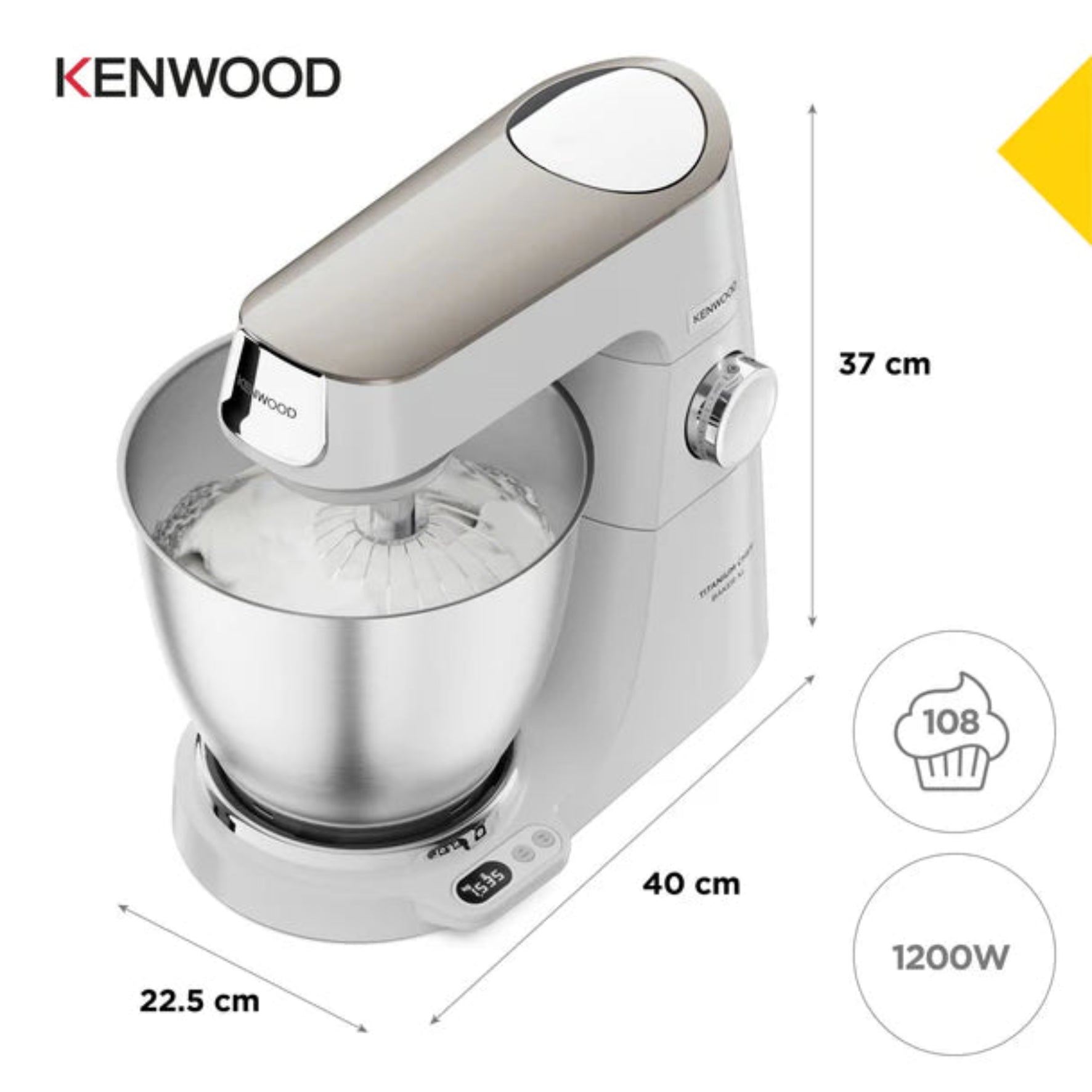 Kenwood Chef XL Kitchen Machine White KVL65.001WH