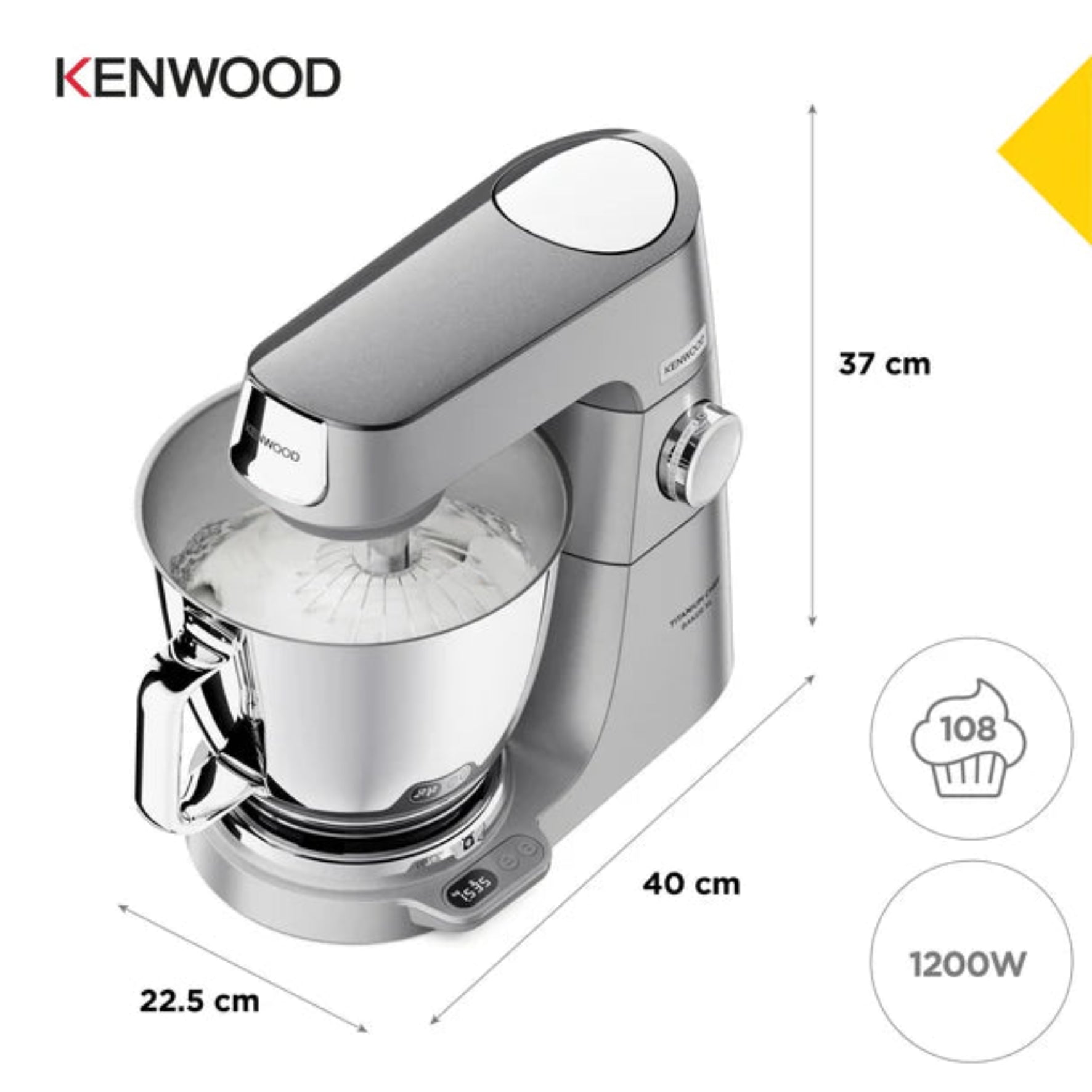 Kenwood Titanium Chef Baker Silver KVL85.004SI