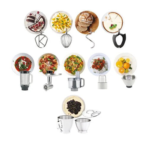 Kenwood Titanium Chef Baker Mega Pack XL Silver KVL85.704SI