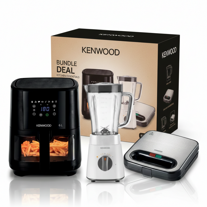 Kenwood Bundle Air Fryer + Blender + Sandwich Press Bundle 2-1