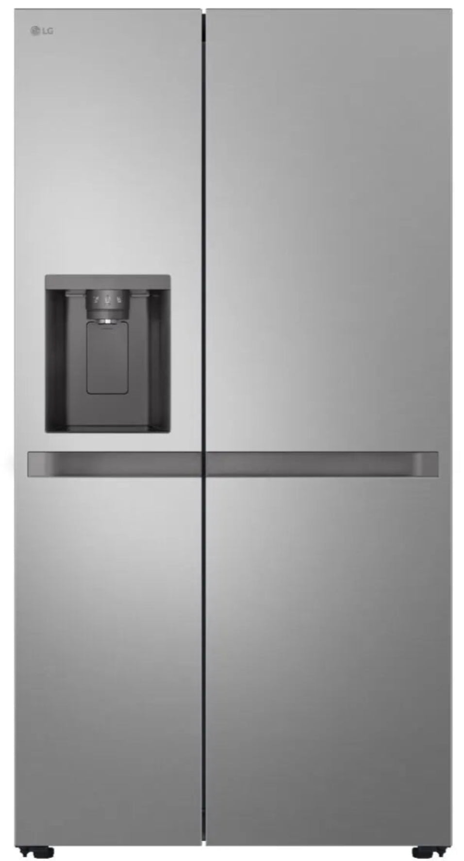 LG 617L Side By Side Fridge Non Plumbed With Water and Ice Dispenser Silver GC-L257KLKW-1