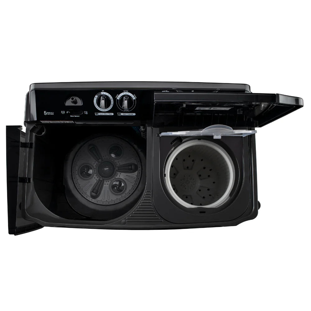 LG 18kg Twin Tub Washing Machine Black TT1861RWPT-21