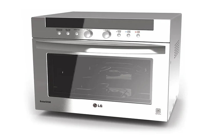 LG 38L Solardom With Charcoal Lighting Heater and Bottom Grill Microwave Stainless Steel MA3884VC-1