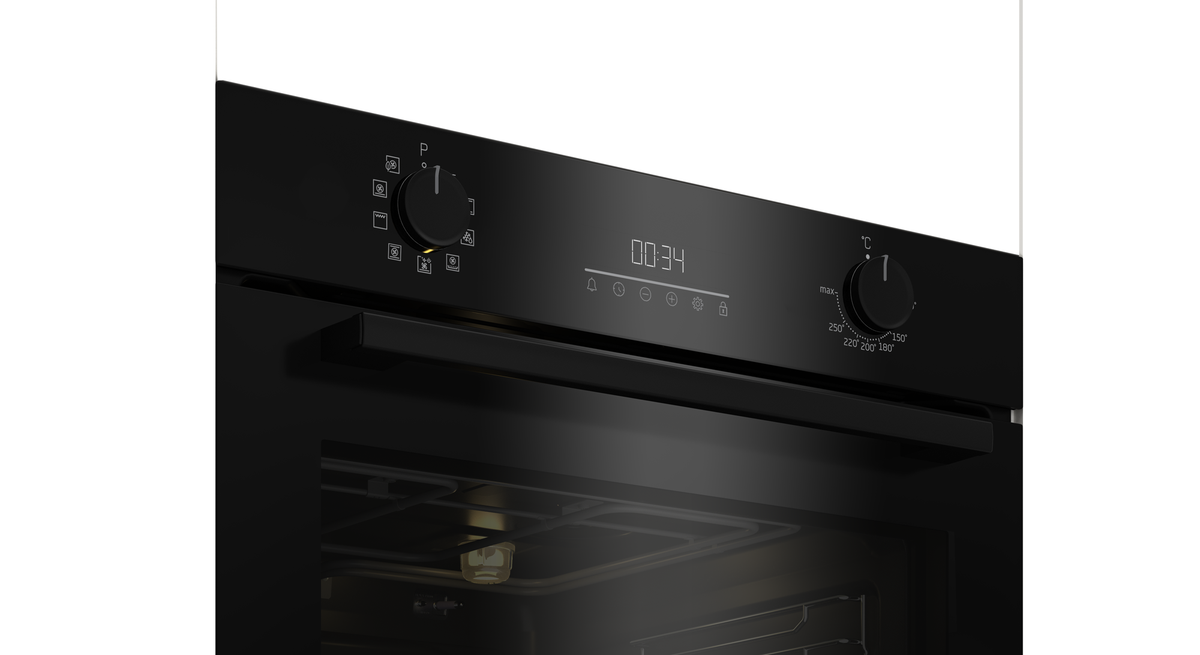 Beko Built in Oven Deep Black 60cm Aero Perfect with AirFry MACK1112BL1-4