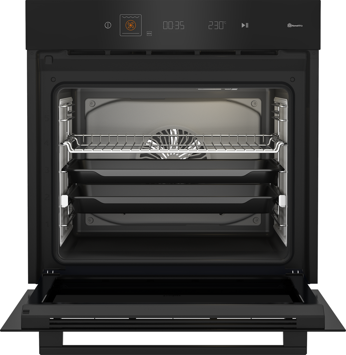 Beko Deep Black Built in Oven AeroPerfect with AirFry Touch UI MACK1112BL2-2