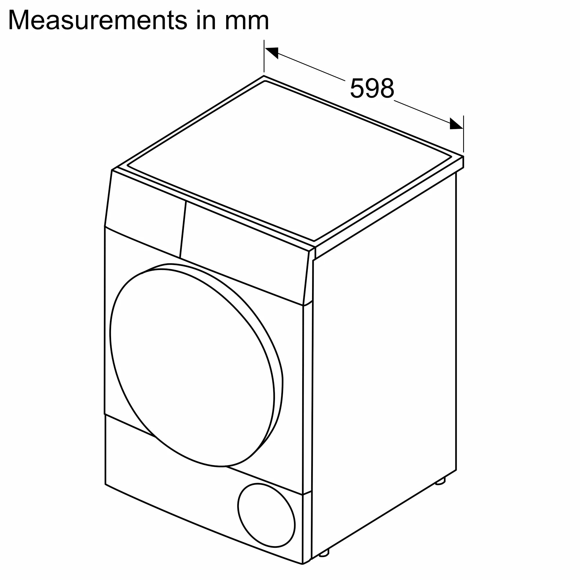 Bosch 8kg Condenser Tumble Dryer Silver Inox WPG1410XZA