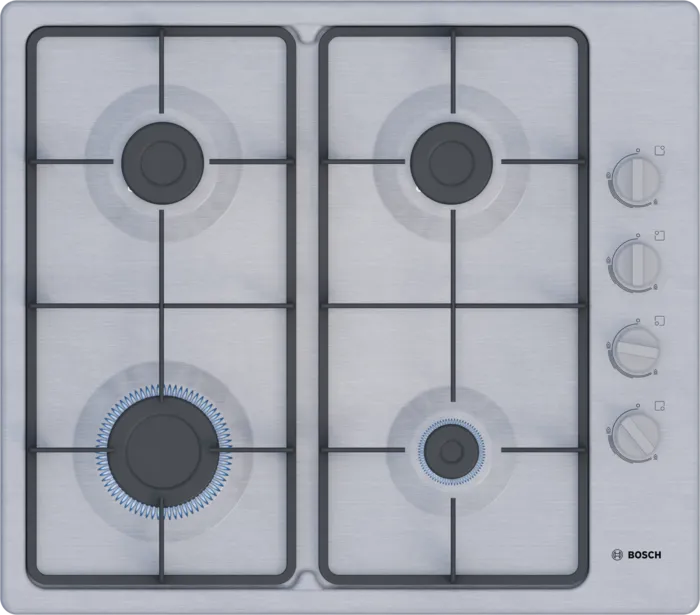 Bosch Series 2 Gas Hob Stainless Steel PBP6C5K60M