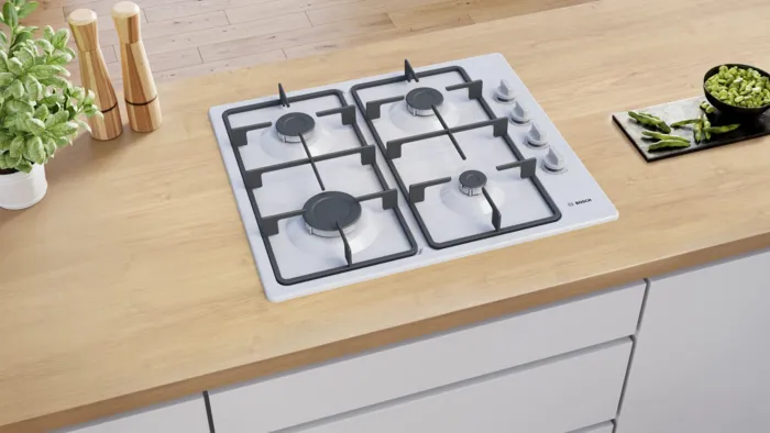 Bosch Series 2 Gas Hob Stainless Steel PBP6C5K60M