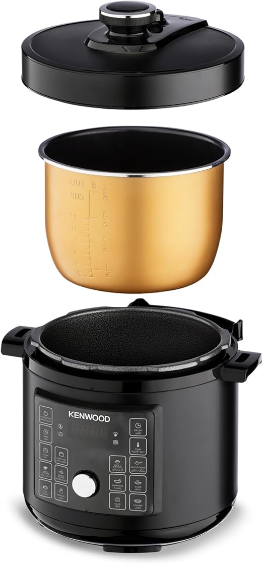 Kenwood 6L Pressure Cooker 16-in-1 Multifunctional Cooker Black PCM90.000BK